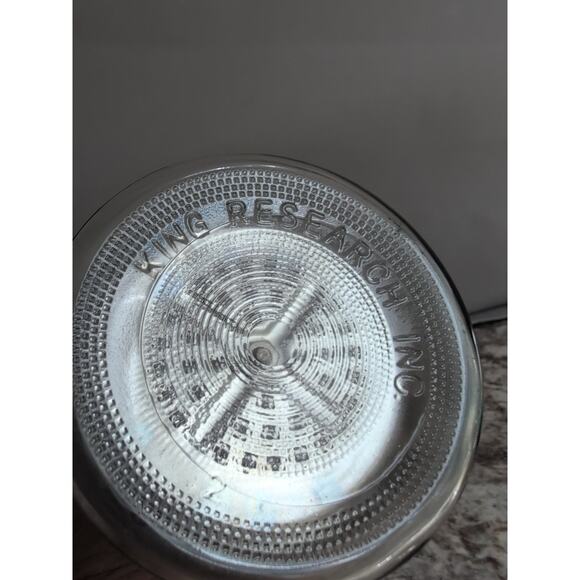 Vintage King Research Barbicide Plus Barber Disinfectant Jar & Strainer 8 inch. - Picture 4 of 6